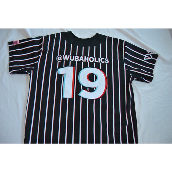 Wubaholics Jersey Shirt Black with Trippy Stripes #19 - Picture 9 of 11